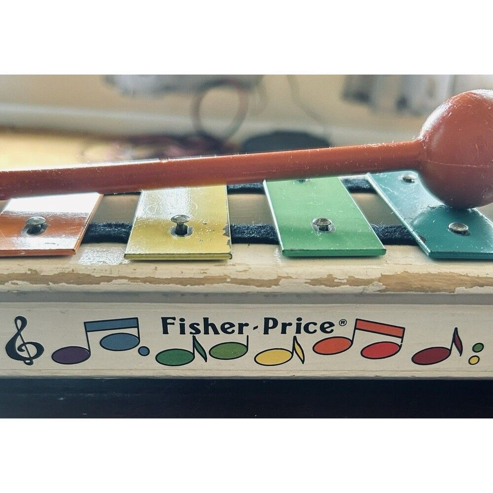 Vintage‎ 1964-1978  Fisher-Price Pull-A-Tune #870 Xylophone Pull Toy - Picture 3 of 7